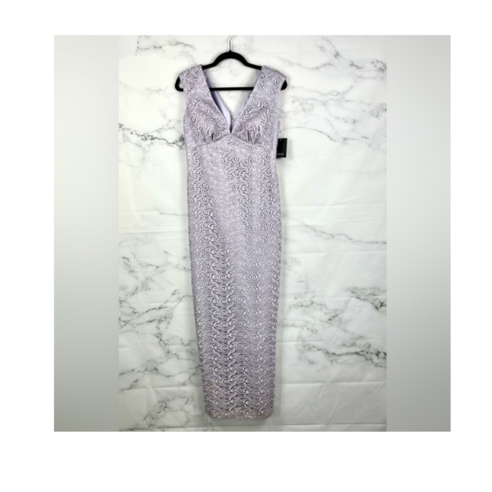 NWT Marina Lavender lilac full length dress